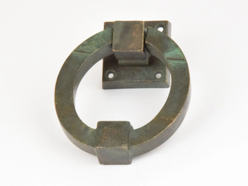 QUADRA - Classic style bronze door knocker by GIARA ART DESIGN-BRONZE - view 2
